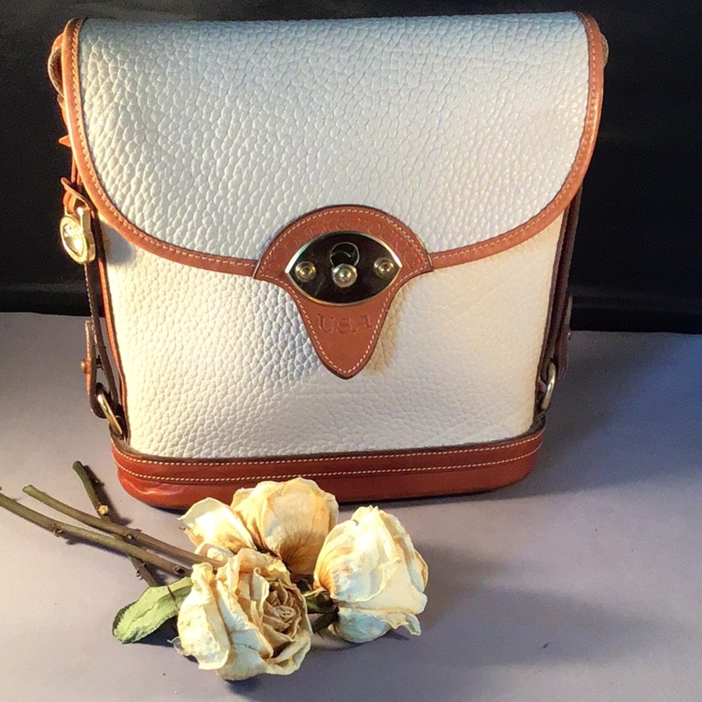 DOONEY ECRU LEATHER SHOULDER BAG